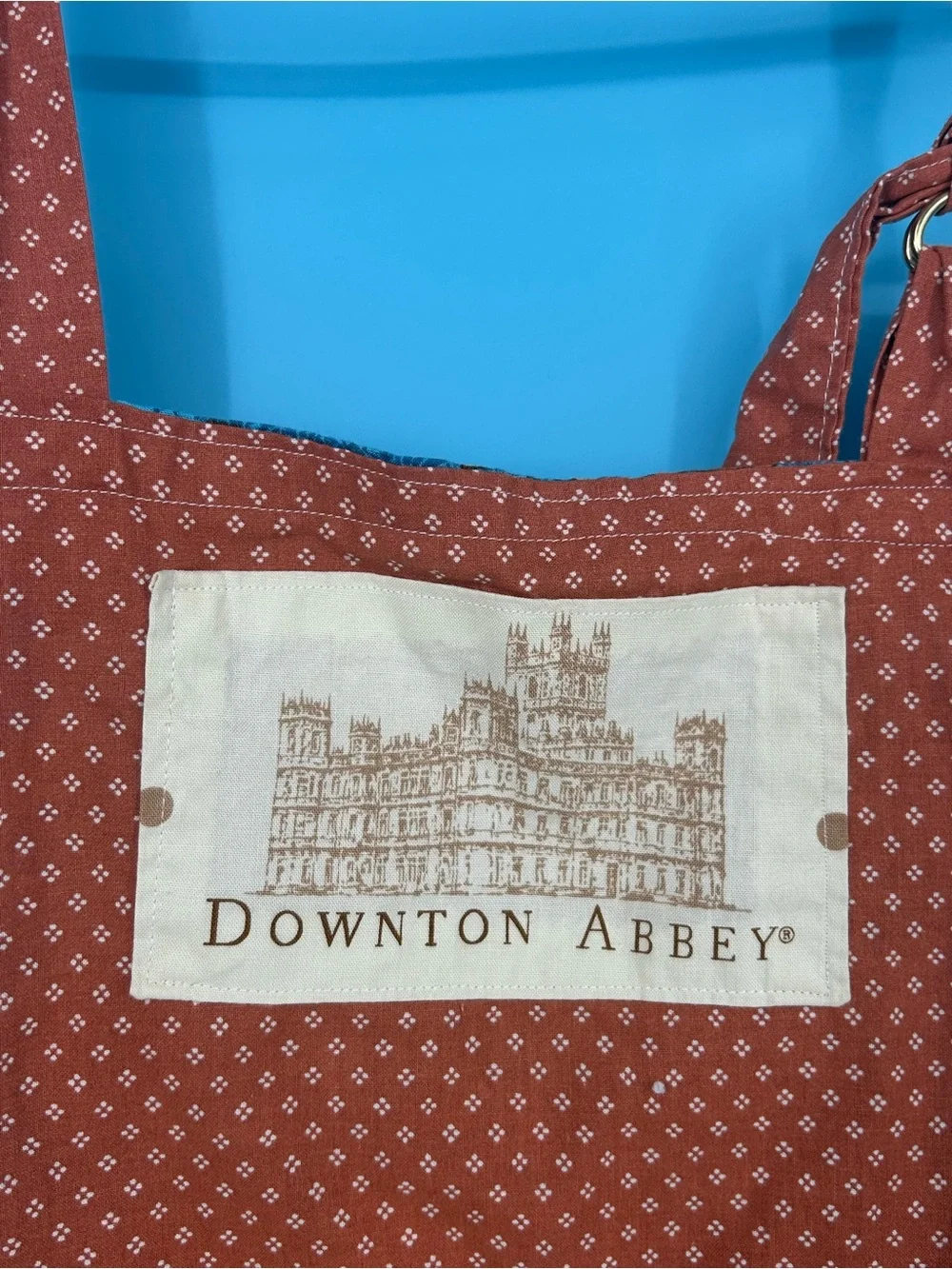 Downton‎ Abbey Rust Polka Dot Apron